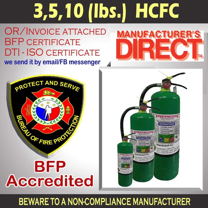 Fire Extinguisher Lbs Lbs Lbs Green Hcfc Lazada Ph