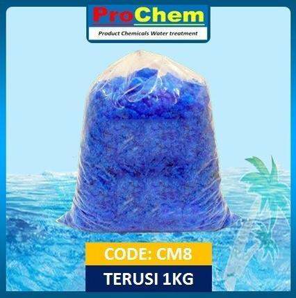 Terusi Copper Sulfate Kg Pembiru Anti Lumut Obat Kolam Renang