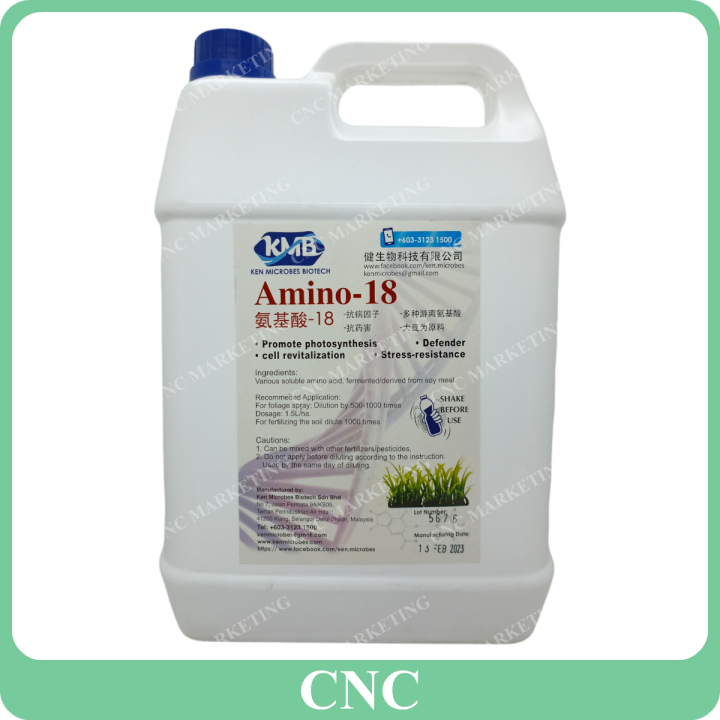 5L Ken Microbes Amino 18 Amino Acid Asid Baja 氨基酸 Foliar Fertilizer