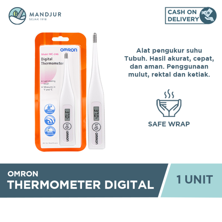 Thermometer Digital Omron MC 246 Alat Pengukur Suhu Tubuh Lazada