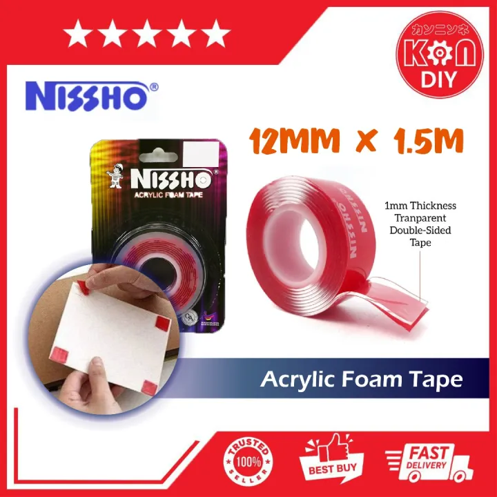 Knn Diy Nissho Acrylic Double Sided Tape Mm X M Nissho Acrylic