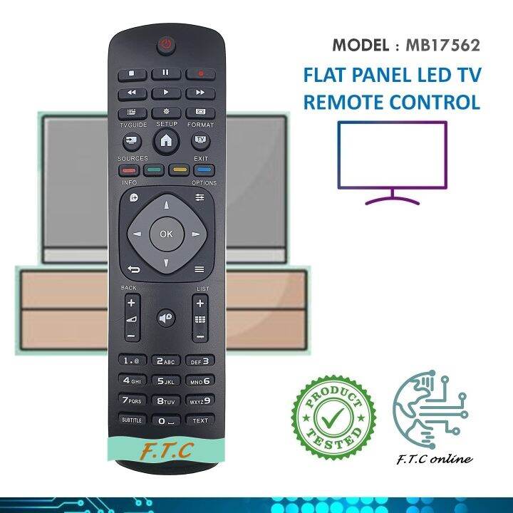 Philips Suitable Philips Flat Panel Smart LED Tv Remote Control