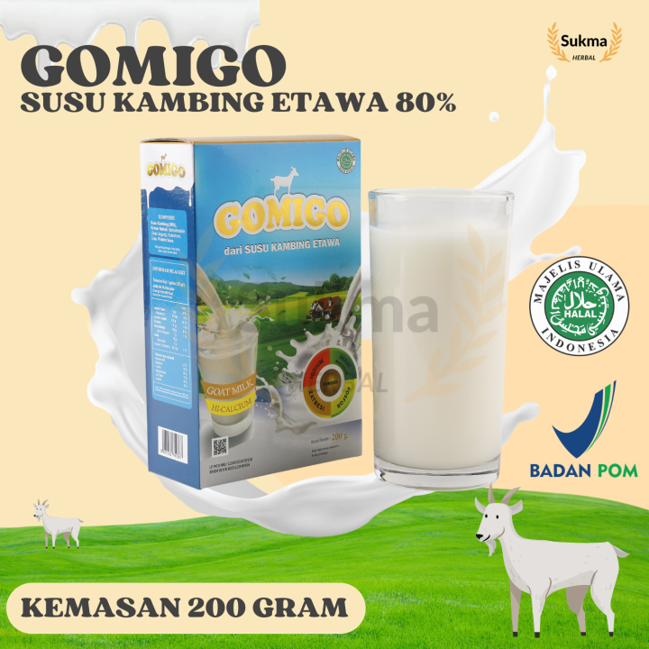 Gomigo Plus Kolostrum Susu Kambing Etawa Asli Mengandung Kalsium