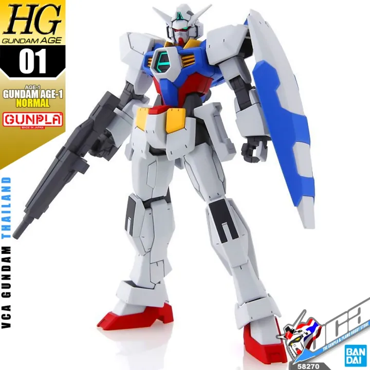 BANDAI GUNPLA HIGH GRADE HG 1 144 GUNDAM AGE 1 AGE 1 NORMAL โมเดล กน