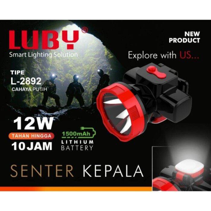 Senter Kepala Luby L L L Headlamp Led Watt