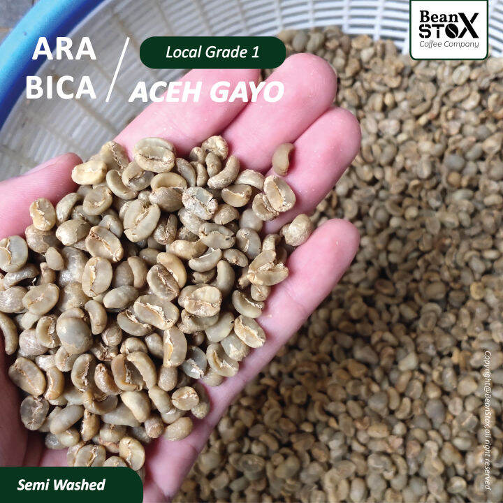 Biji Kopi Green Bean Arabica Aceh Gayo Semi Washed 1 KG Lazada Indonesia