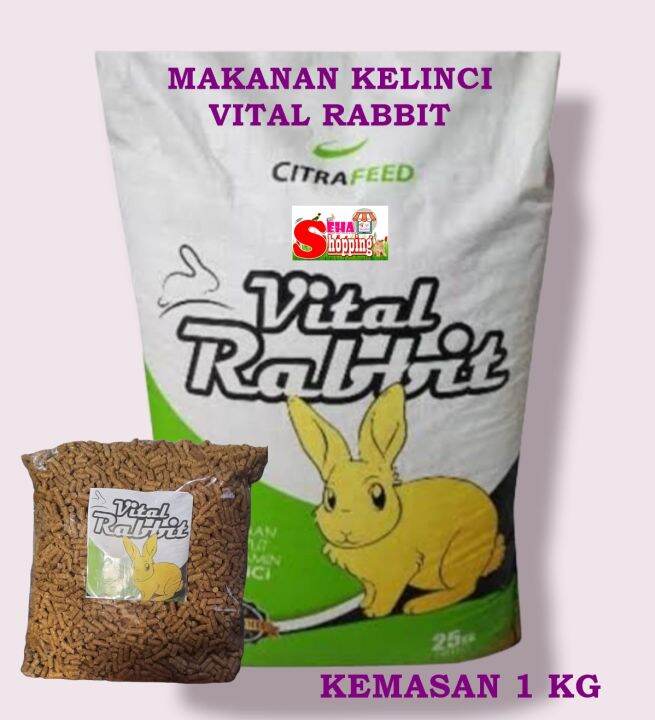 MAKANAN KELINCI VITAL RABBIT FOOD CITRAFEED REPACK 1 KG Lazada