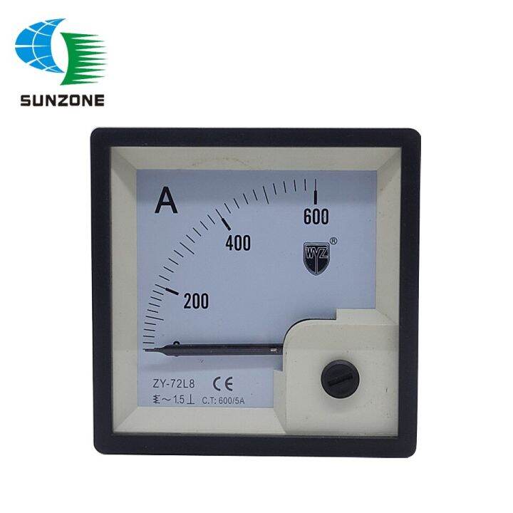 AC 72 600 5A Analog Ammeter Panel Current Amper Meter Pointer