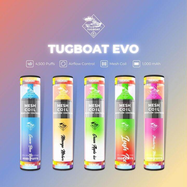 VAPER Tugboat EVO 4500 Puffs Disposable Vape Pod Device Lazada PH