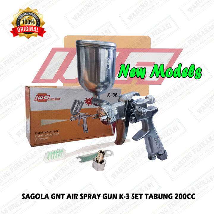 IWA Tools K 3B Spray Gun Spet Alat Semprot Cat K3 B Tabung Atas 200cc