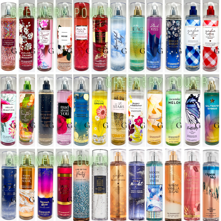 BBW 1 MIST bath body works fragrance mist สเปรยนำหอมฉดตว 236 ml