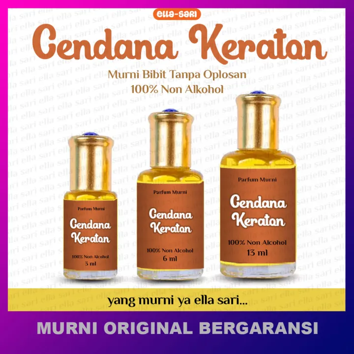 Parfum Murni CENDANA KERATON Wangi Original Kemasan Roll On Oles 100