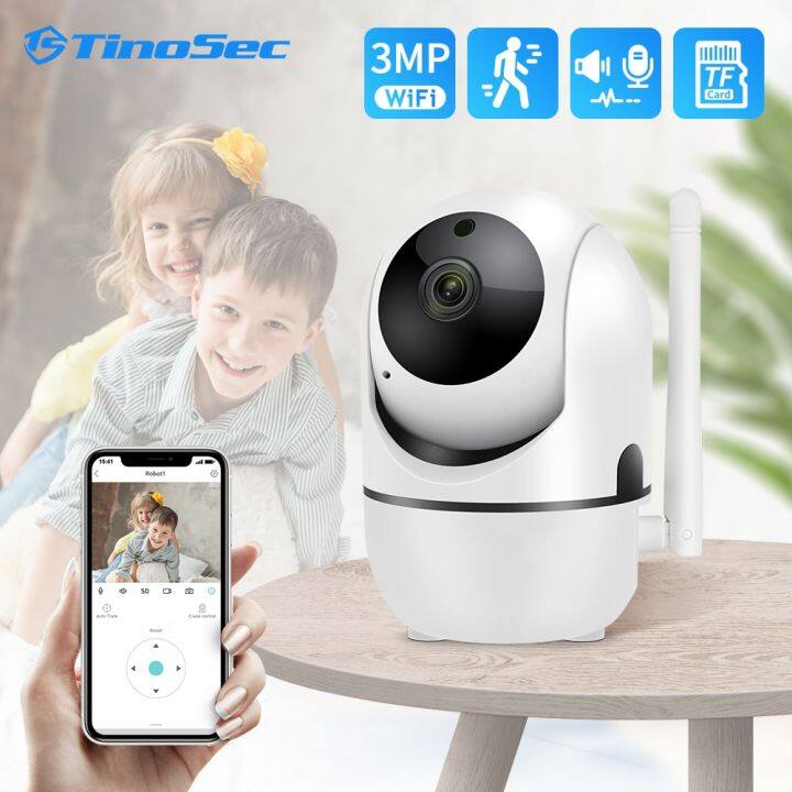 MEESS TinoSec HD 3MP Indoor Wifi IP Camera Mini PTZ Baby Pet Monitor