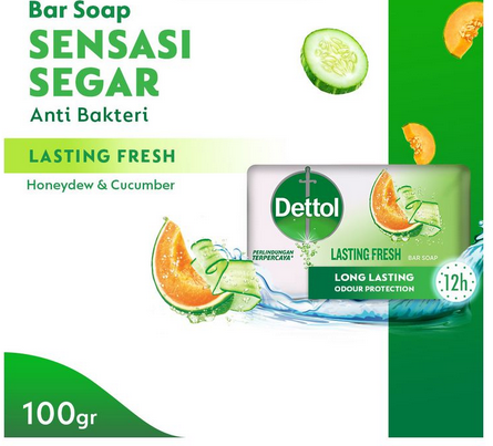 Dettol Sabun Mandi Anti Bakteri Lasting Fresh 100 Gr Lazada Indonesia