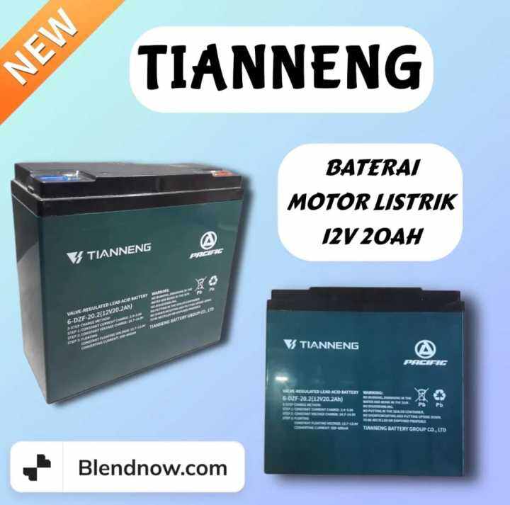 Aki Batrai Tianneng 12 Volt 20Ah Batrai Sepeda Listrik 12V 20Ah Harga