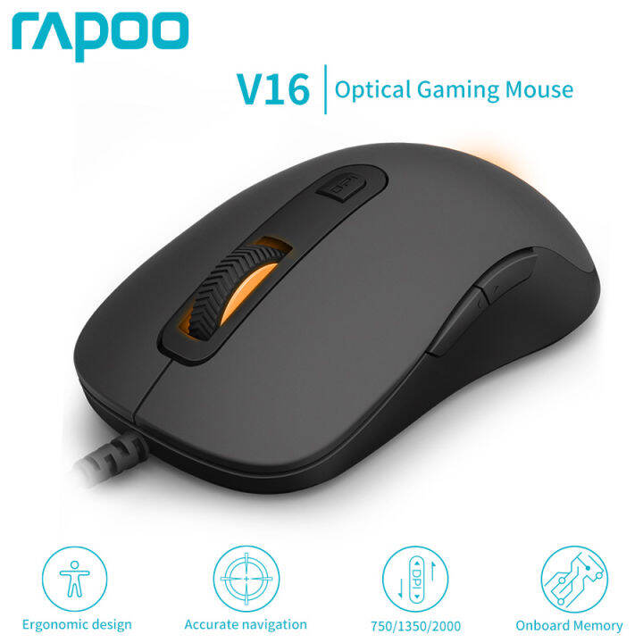 Rapoo V16 Optical Wired Gaming Mouse Lazada PH