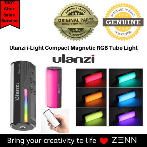 Ulanzi I Light Compact Magnetic Rgb Led Tube Light Lazada