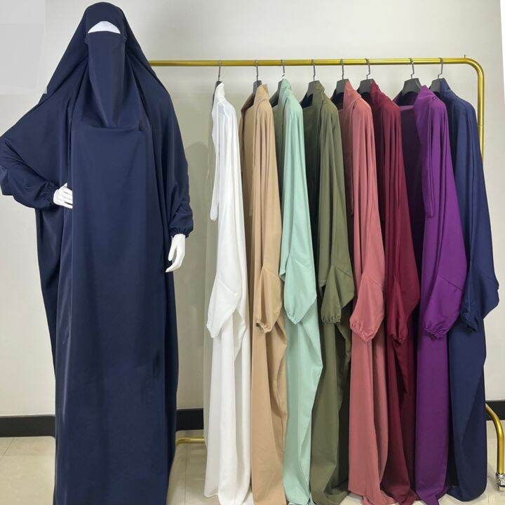 Eid Hooded Muslim Women Hijab Dress Prayer Garment Jilbab Abaya Long