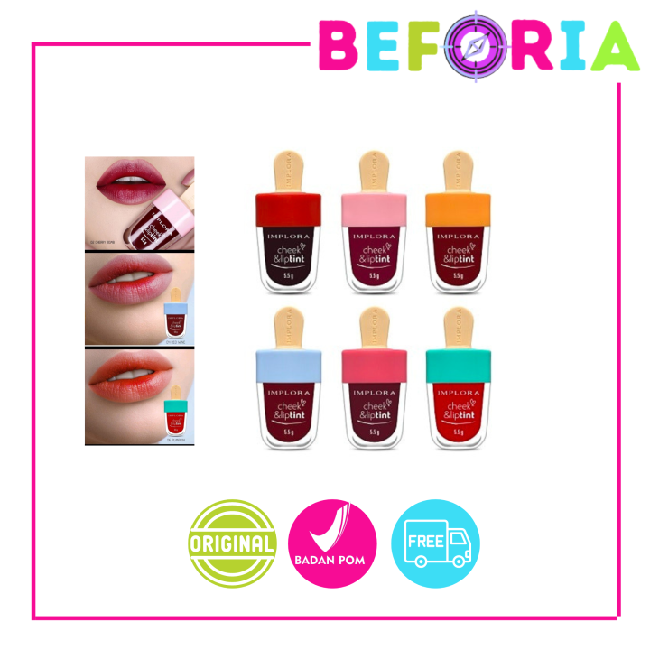 Implora Jelly Tint IMPLORA Cheek Liptint Lip Tint Ice Cream 5