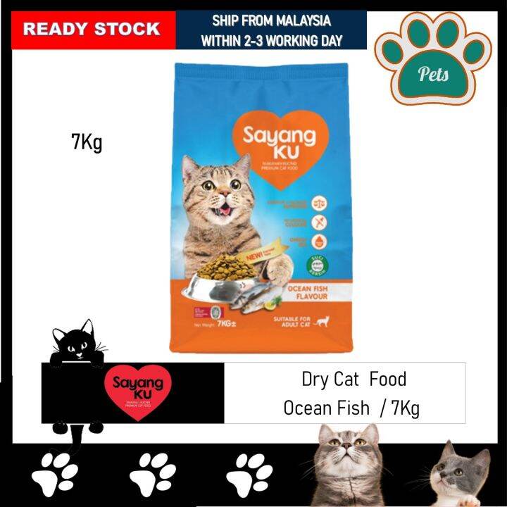 Ready Stocksayangku Ocean Fish Kg Cat Food Makanan Kucing Kg Lazada