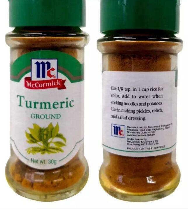 Mc Cormick Turmeric Ground Grams Per Bottle Lazada Ph