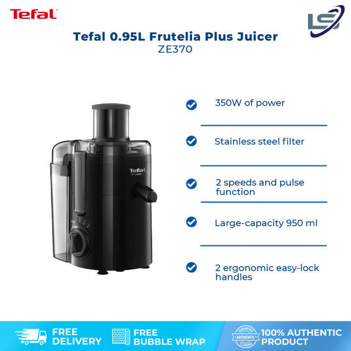 Tefal 0 95L Frutelia Plus Juicer ZE370 350W Of Power 2 Pulse