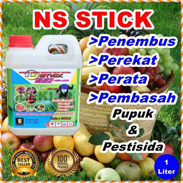 NS Stick 1 Liter Perekat Perata Pestisida Fungisida Insektisida