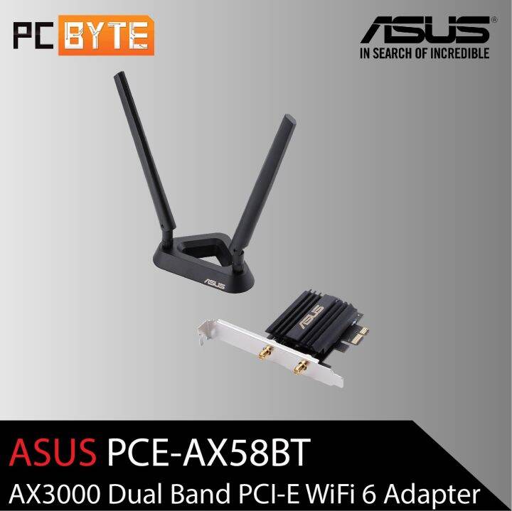 Asus Pce Ax Bt Ax Dual Band Pci E Wifi Ax Adapter