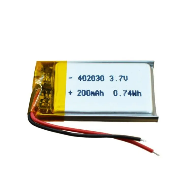 402028 402030 3 7V 180mAh 200mAh Lipo Rechargeable Lithium Ion Polymer