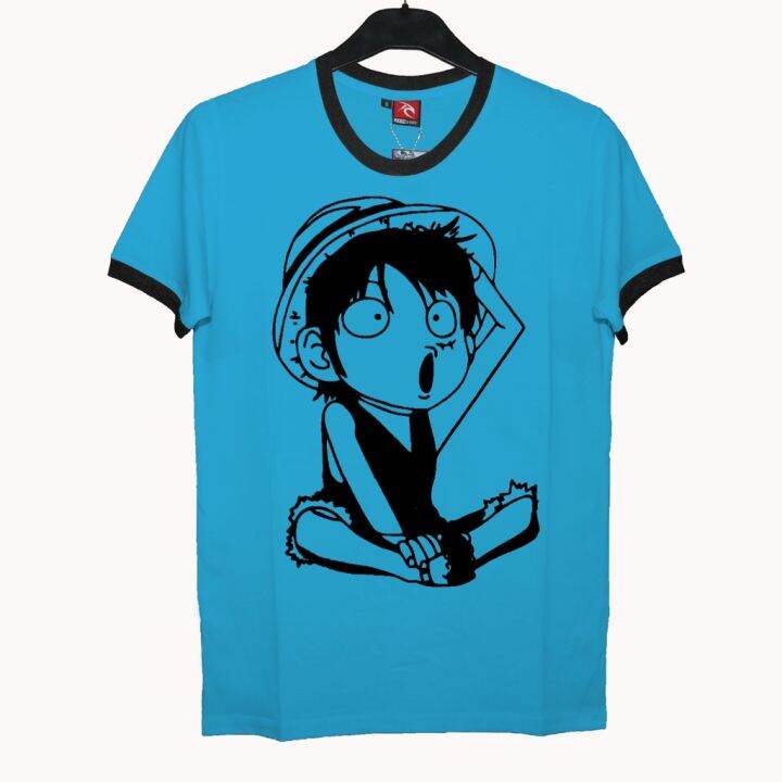 Baju Kaos Rib Dewasa Luffy Baju Pria Wanita Kaos Karakter Anime