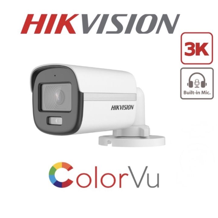 Hikvision DS 2CE10KF0T FS 3K ColorVu Audio Fixed Mini Bullet Camera