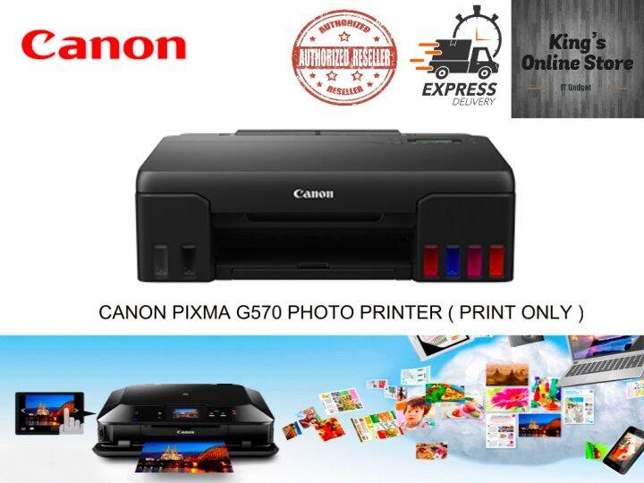 Canon G Pixma Single Function Ink Tank Wireless Photo Printer