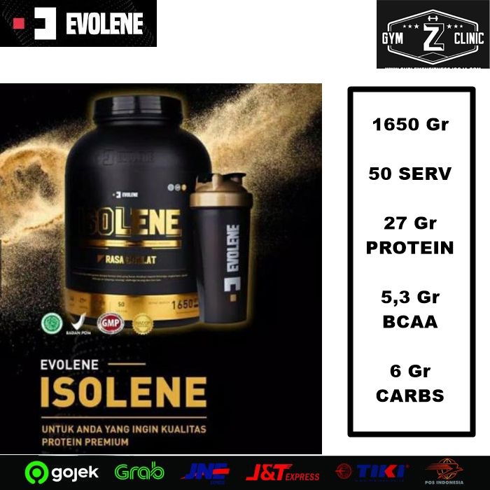 EVOLENE Isolene Whey Protein Isolate 1650 Gram 50 Sachet Servings