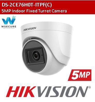 HIKVISION 5MP Indoor Fixed Turret Camera DS 2CE76H0T ITPF C Lazada