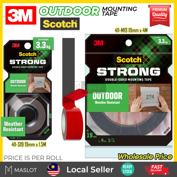 M Scotch Outdoor Mounting Double Sided Tape Mmx M S