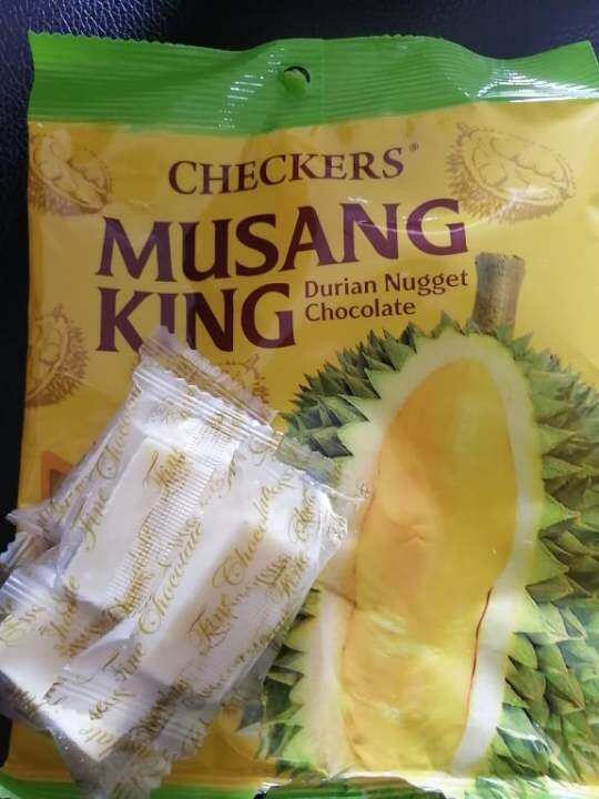 musang king durian nugget chocolate 猫山王榴莲块巧克力 60g halal Lazada