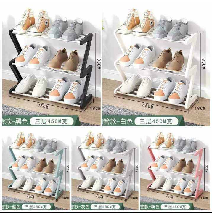 Rak Sepatu ZIGZAG Serbaguna Rak Sepatu 3 4 Tingkat Z SHAPE SHOE RACK