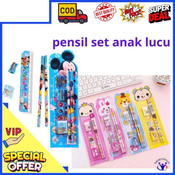 Alat Tulis Set In Karakter Paket Alat Tulis In Lucu Set