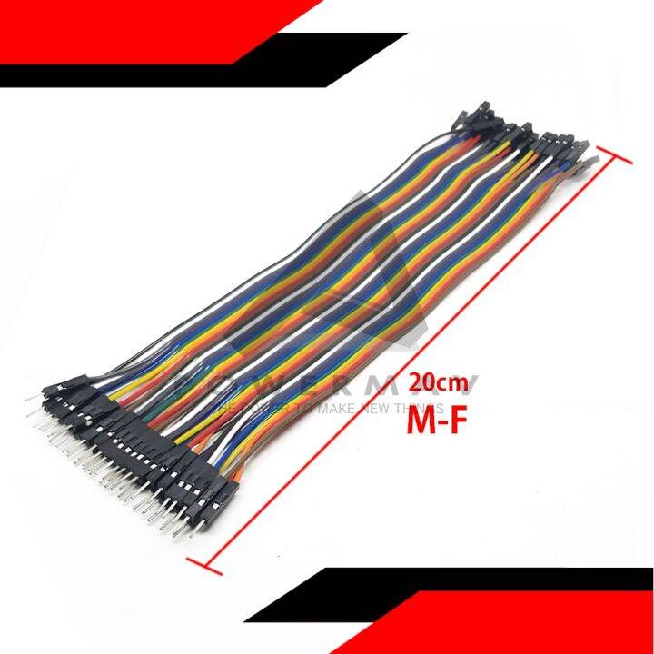 Cm Dupont Wire M To F Line Connector Jumper Cable Wires Multi Color