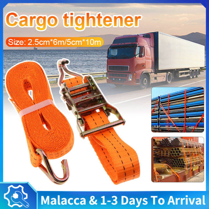 Cargo Lashing Belt Ratchet Tie Down Straps 6M 10M Ratchet Tie Cargo