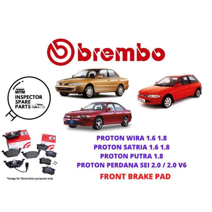 100 ORIGINAL BREMBO PROTON WIRA 1 6 1 8 SATRIA 1 6 PERDANA FRONT BRAKE