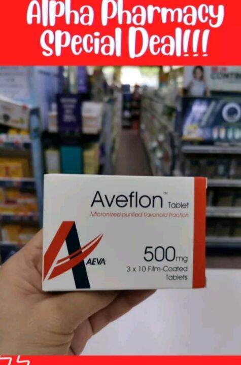 Aveflon Tablets Micronized Purified Flavonoid Fraction Mg X S