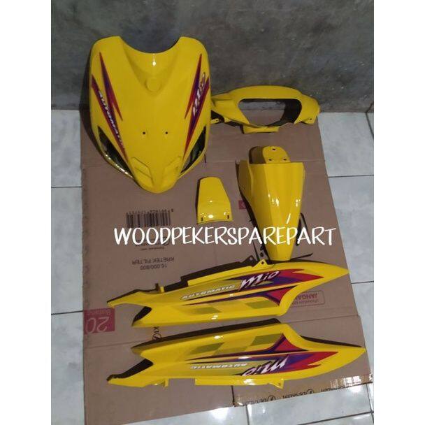 Full Body Halus Mio Sporty Lama Kuning Plus Striping Pull Bodi Alus Mio