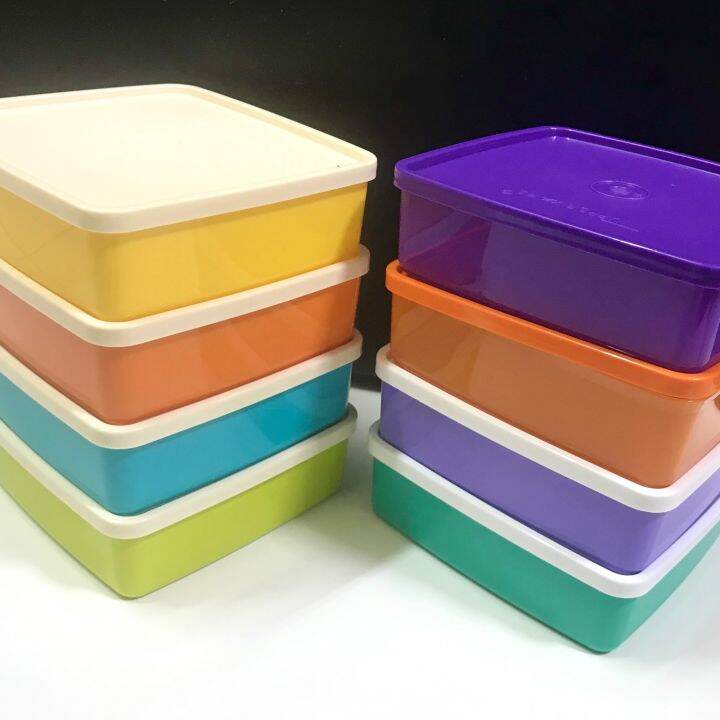 Tupperware Large Square Away 620ml Lazada