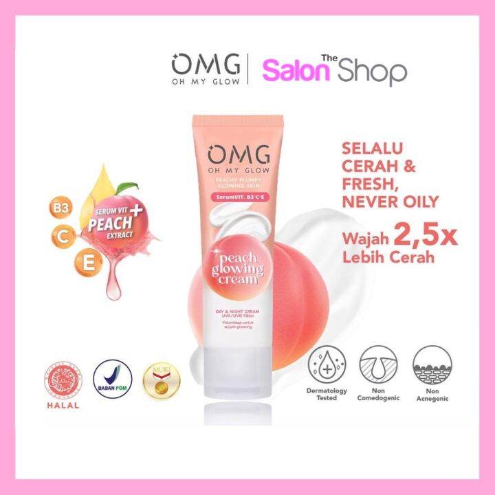 OMG Oh My Glow Peach Glowing Cream 25g Lazada Indonesia