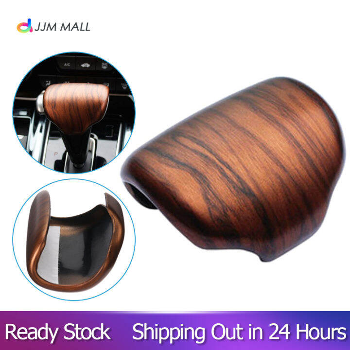 Abs Peach Wood Grain Gear Lever Shift Knob Cover Trim For Honda Cr V