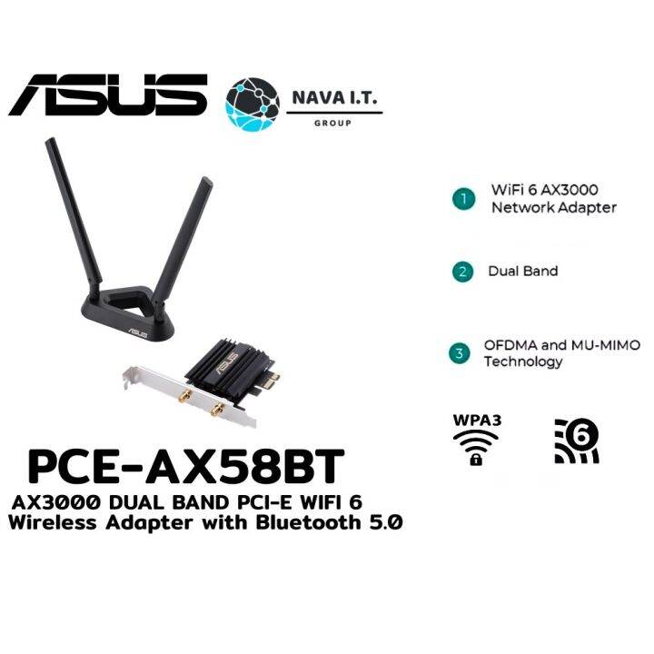 Wireless Pcie Adapter Asus Pce Ax Bt Ax Dual Band