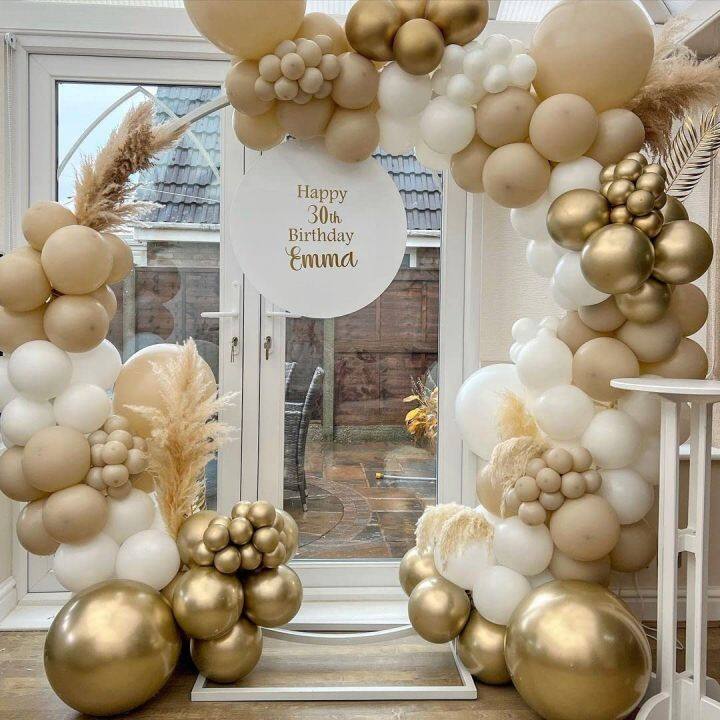 Beige Balloon Arch Kit Boho Beige Balloon Garland Kit With White