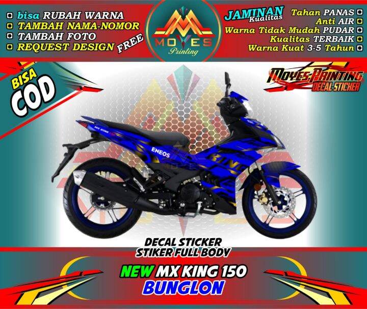 BISA COD BAYAR DI TEMPAT Decal Stiker New Mx King 150 Motif