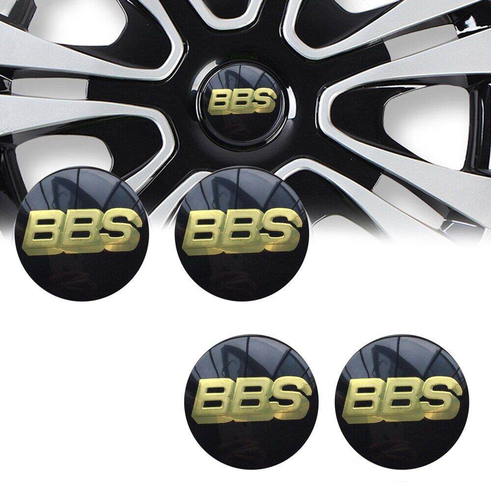 4Pcs 60Mm BBS Car Wheel Center Hub Cap Emblem Badge Stickers Fit For